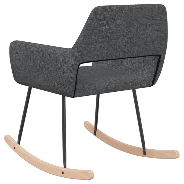 vidaXL gyngestol stof m&oslash;rkegr&aring;