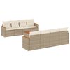 vidaXL sofas&aelig;t til haven 9 dele med hynder polyrattan beige