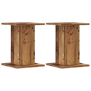 vidaXL h&oslash;jtalerstativer 2 stk. 30x30x40 cm konstrueret tr&aelig; antikt tr&aelig;