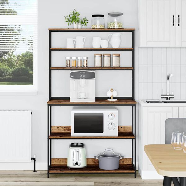 vidaXL K&oslash;kkenhylde Gammelt tr&aelig; 100 x 40 x 168 cm Konstrueret tr&aelig;