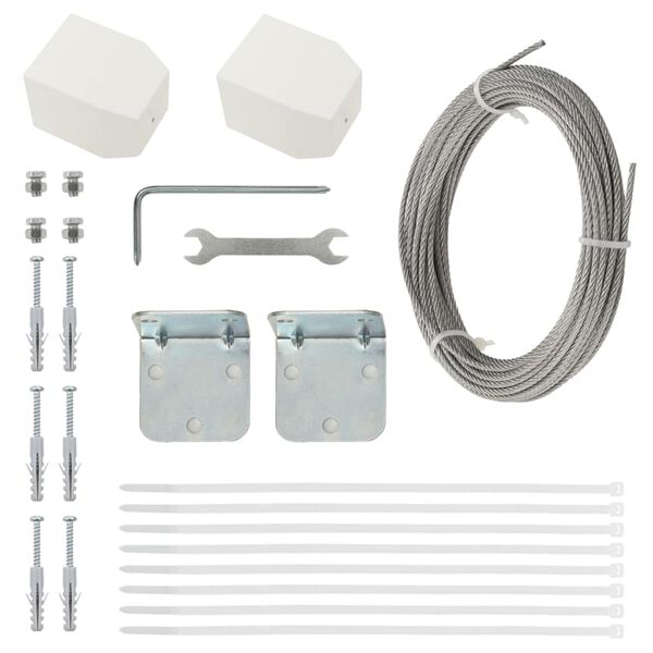 vidaXL altanafskærmning 80x240 cm oxfordstof brun