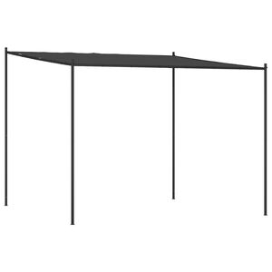 vidaXL pavillon 3x3 m 180 g/m&sup2; stof og st&aring;l antracitgr&aring;