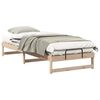 vidaXL Sengestel Brun 90 x 220 cm Massiv fyrretr&aelig;