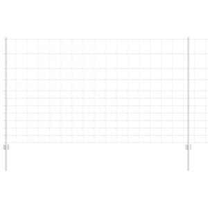 vidaXL Udend&oslash;rs Vildt Hegn med Stolper 25 x 1,4 m Galvaniseret st&aring;l