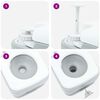 vidaXL Camping toilet Grå og Hvid 41,5 x 36,5 x 30 cm Polyethylen