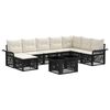 vidaXL Havesofa S&aelig;t 9 stk. Sort og Cremehvid polyrattan