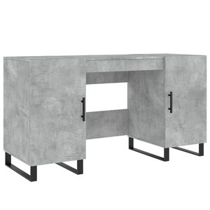 vidaXL skrivebord 140x50x75 cm konstrueret tr&aelig; betongr&aring;