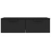 vidaXL vægskab 68x30x20 cm konstrueret træ sort