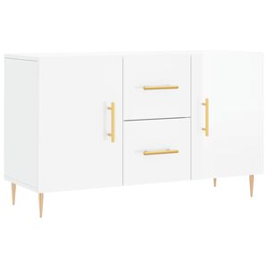 vidaXL sk&aelig;nk 100x36x60 cm konstrueret tr&aelig; hvid h&oslash;jglans