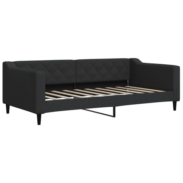 vidaXL daybed med madras 90x190 cm stof sort