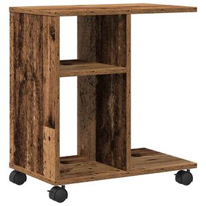 vidaXL Sidebord Gammelt tr&aelig; 50 x 30 x 55 cm Konstrueret tr&aelig;
