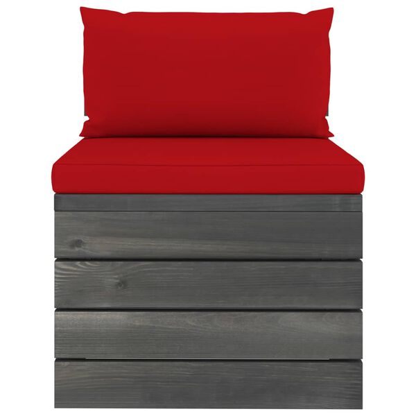 vidaXL lounges&aelig;t til haven 2 dele med hynder massivt fyrretr&aelig;