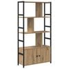 vidaXL Bogreol 80 x 30 x 155,5 cm Konstrueret tr&aelig; Artisan Egetr&aelig;