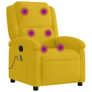vidaXL massagestol velour gul