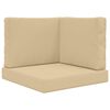 vidaXL Udend&oslash;rs Sofa Pude 3 pcs Beige Polyester