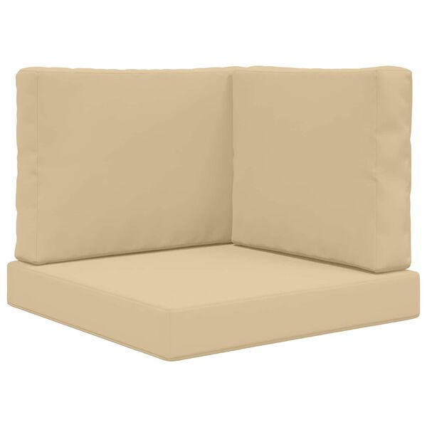 vidaXL Udend&oslash;rs Sofa Pude 3 pcs Beige Polyester
