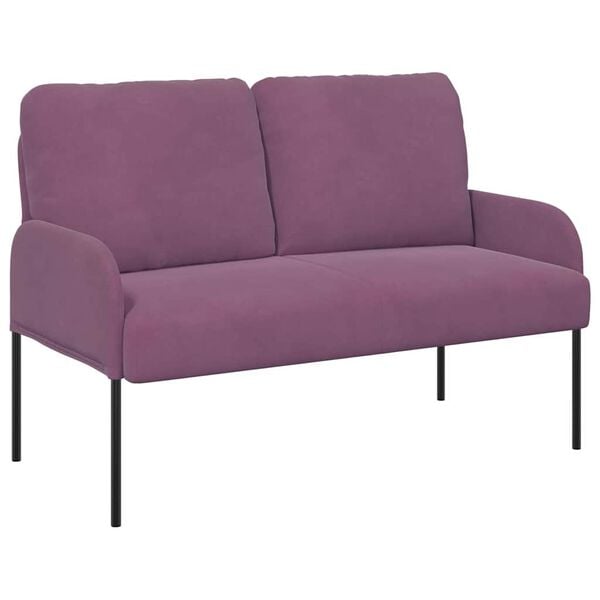 vidaXL Sofaer med pude 110cm Lilla Krydsfin&eacute;r