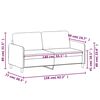 vidaXL 2-personers sofa 140 cm stof cremefarvet
