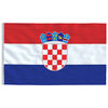 vidaXL Kroatiens flag 90x150 cm