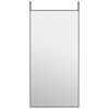 vidaXL d&oslash;rspejl 50x100 cm glas og aluminium sort