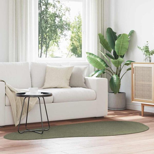 vidaXL T&aelig;ppe HUARTE Skovgr&oslash;n 100 x 200 cm Polyester