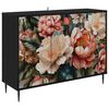 vidaXL Sideboard BORNE Sort eg 102 x 33 x 76 cm Konstrueret tr&aelig;