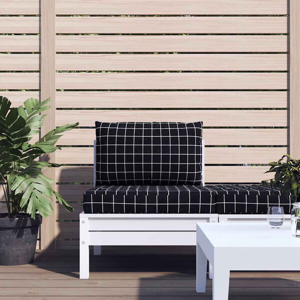 vidaXL pallehynder 2 stk. oxfordstof ternet sort