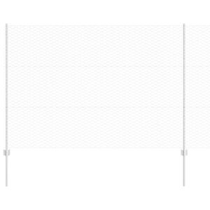 vidaXL Hegn med post S&oslash;lv 1,5 x 25 m St&aring;l