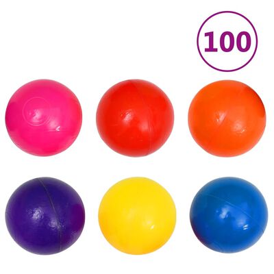 vidaXL legetelt med 350 bolde flerfarvet