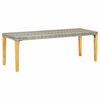vidaXL haveb&aelig;nk 80 cm polyrattan gr&aring;
