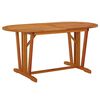 vidaXL havebord 160x85x75 cm massivt eukalyptustr&aelig;