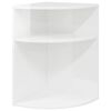 vidaXL Endebord H&oslash;j gloss hvid 39,7 x 39,7 x 60 cm Konstrueret tr&aelig;