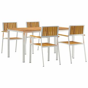 vidaXL Udend&oslash;rs spise s&aelig;t 5 stk. 150 x 90 x 75 cm