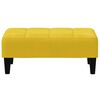 vidaXL 2-personers sovesofa med fodskammel velour gul