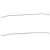 vidaXL Tarpaulin Bracket til Trailere 2 S&oslash;lv 136-218 cm Aluminium