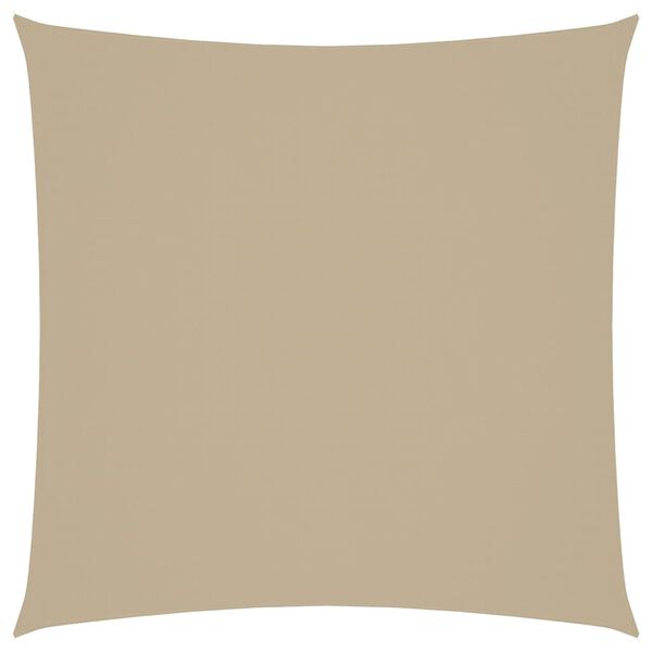 vidaXL solsejl 2,5x2,5 m firkantet oxfordstof beige