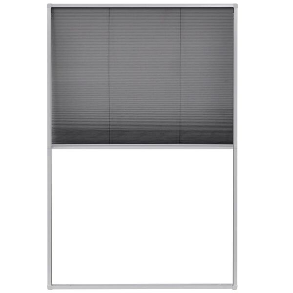 vidaXL plisseret insektnet til vinduer aluminium 80 x 120 cm