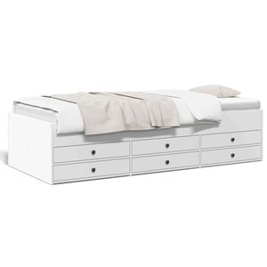 vidaXL daybed med skuffer uden madras 90x190 cm hvid