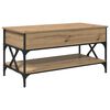 vidaXL Sofabord Artisan Egetr&aelig; 100 x 50 x 50 cm Konstrueret tr&aelig;