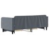 vidaXL daybed med udtr&aelig;k og skuffer 90x200 cm velour m&oslash;rkegr&aring;