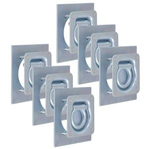 vidaXL surringsringe til trailer 6 stk. galvaniseret stål 2000 kg