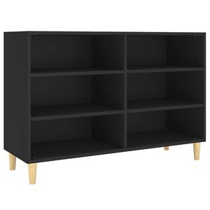 vidaXL sk&aelig;nk 103,5x35x70 cm konstrueret tr&aelig; sort