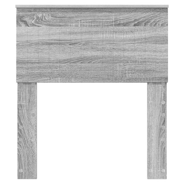 vidaXL Hovedgærde med hovedgærde Grå Sonoma 75 cm Konstrueret træ