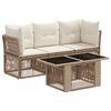 vidaXL Havesofa S&aelig;t 4 stk. Beige polyrattan