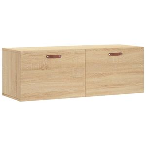 vidaXL v&aelig;gskab 100x36,5x35 cm konstrueret tr&aelig; sonoma-eg