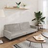 vidaXL 2-personers sovesofa fl&oslash;jl lysegr&aring;