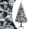 vidaXL kunstigt juletr&aelig; med sne 120 cm PVC gr&oslash;n