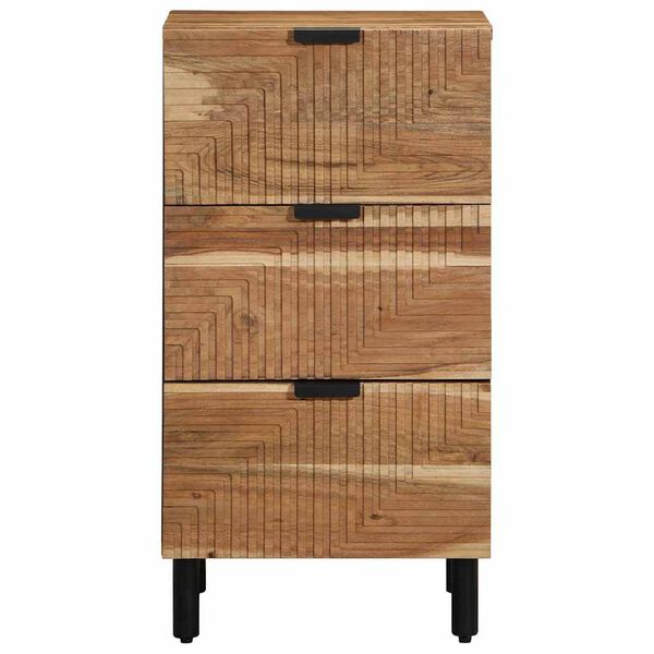 vidaXL Sideboard Naturfarvet 40 x 33,5 x 75 cm Massivt Akacietr&aelig;