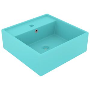 vidaXL luksus h&aring;ndvask overl&oslash;b 41x41 cm keramik firkantet mat lysegr&oslash;n