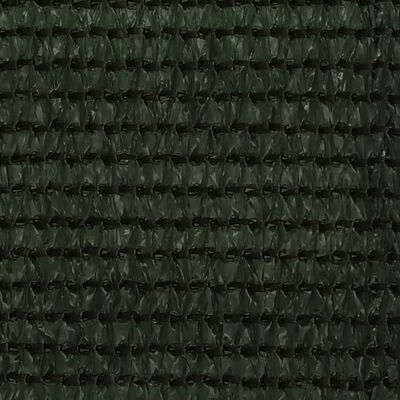 vidaXL altanafskærmning 75x400 cm HDPE mørkegrøn